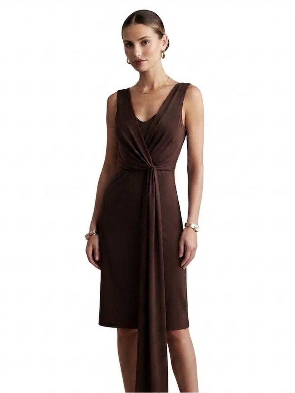 GUESS JEANS Brown Midi Dress